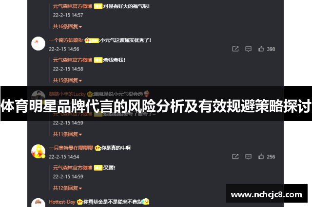 体育明星品牌代言的风险分析及有效规避策略探讨