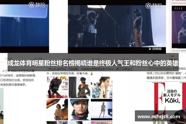 成龙体育明星粉丝排名榜揭晓谁是终极人气王和粉丝心中的英雄
